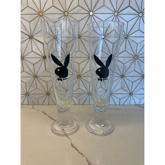 Playboy Other - Two Vintage‎ Playboy Bunny Pilsner Glasses